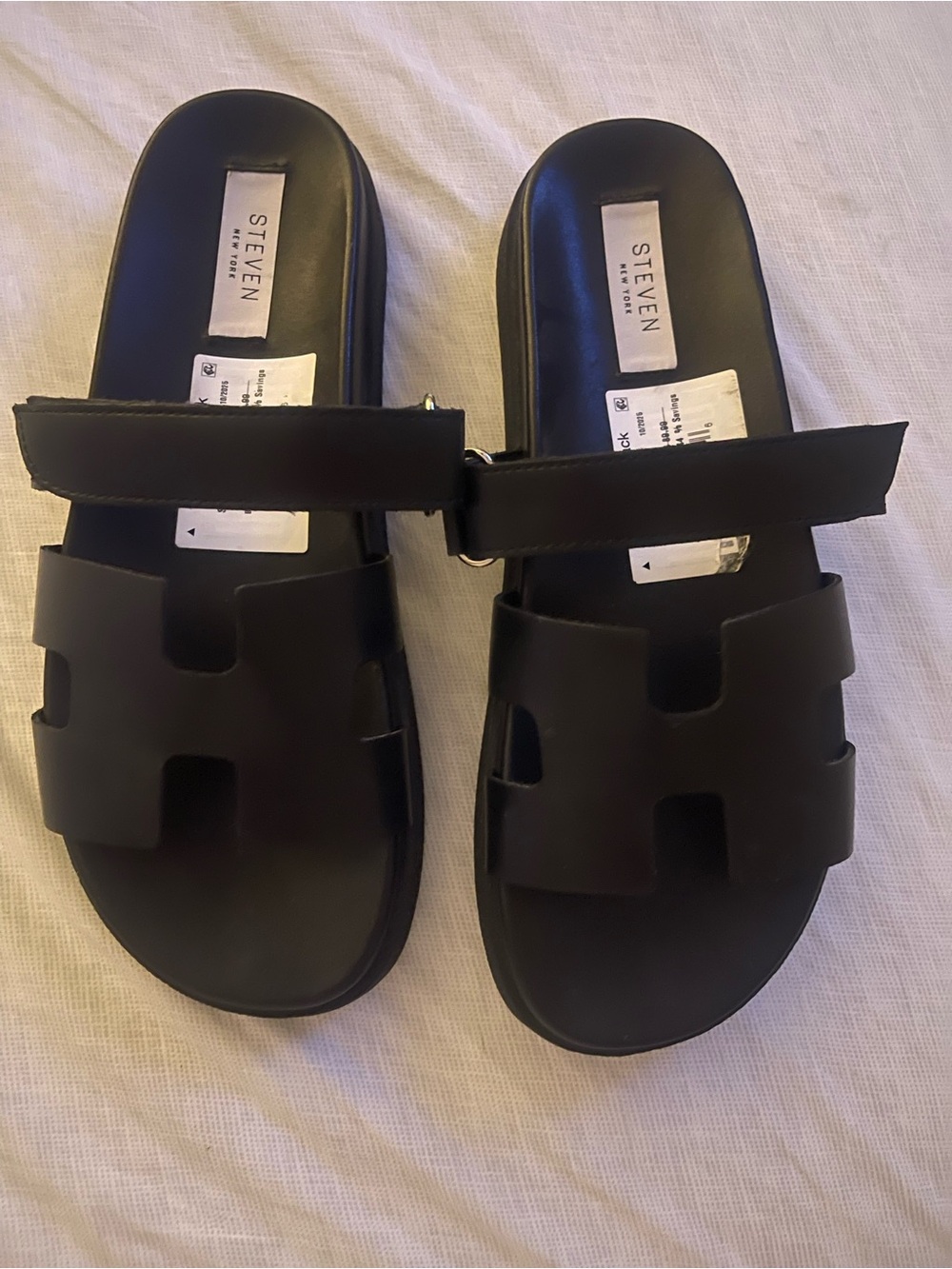 Steven New York   Slide Sandals with Adjustable Strap